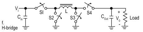 Basic H-bridge buck-boost circuit with one inductor